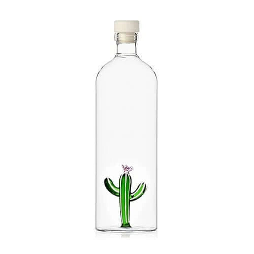 BOTTLE WITH GREEN CACTUS